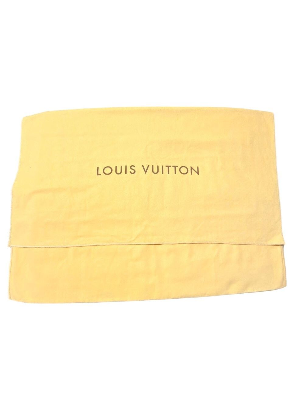 Louis Vuitton Soft Yellow Storage Bag 15/22 inches Cotton